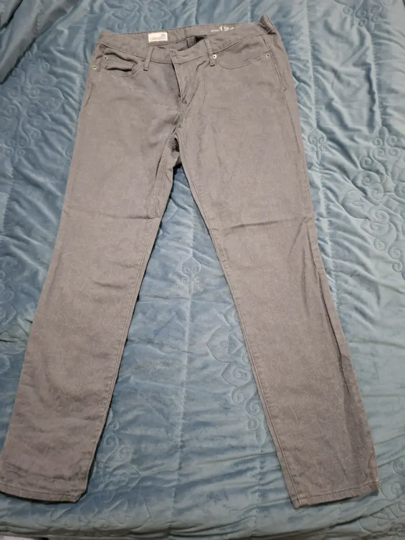 Jeans gris damas - 1