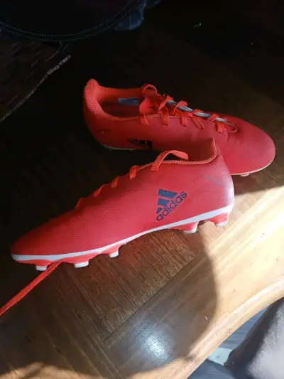 Zapatillas de fútbol naranjas Adidas - miniatura 1