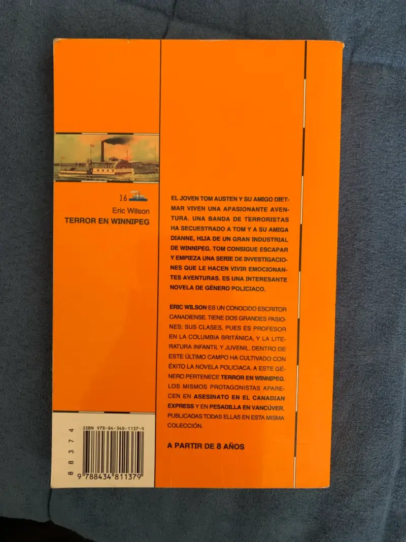 Libro Terror en Winnipeg - 2