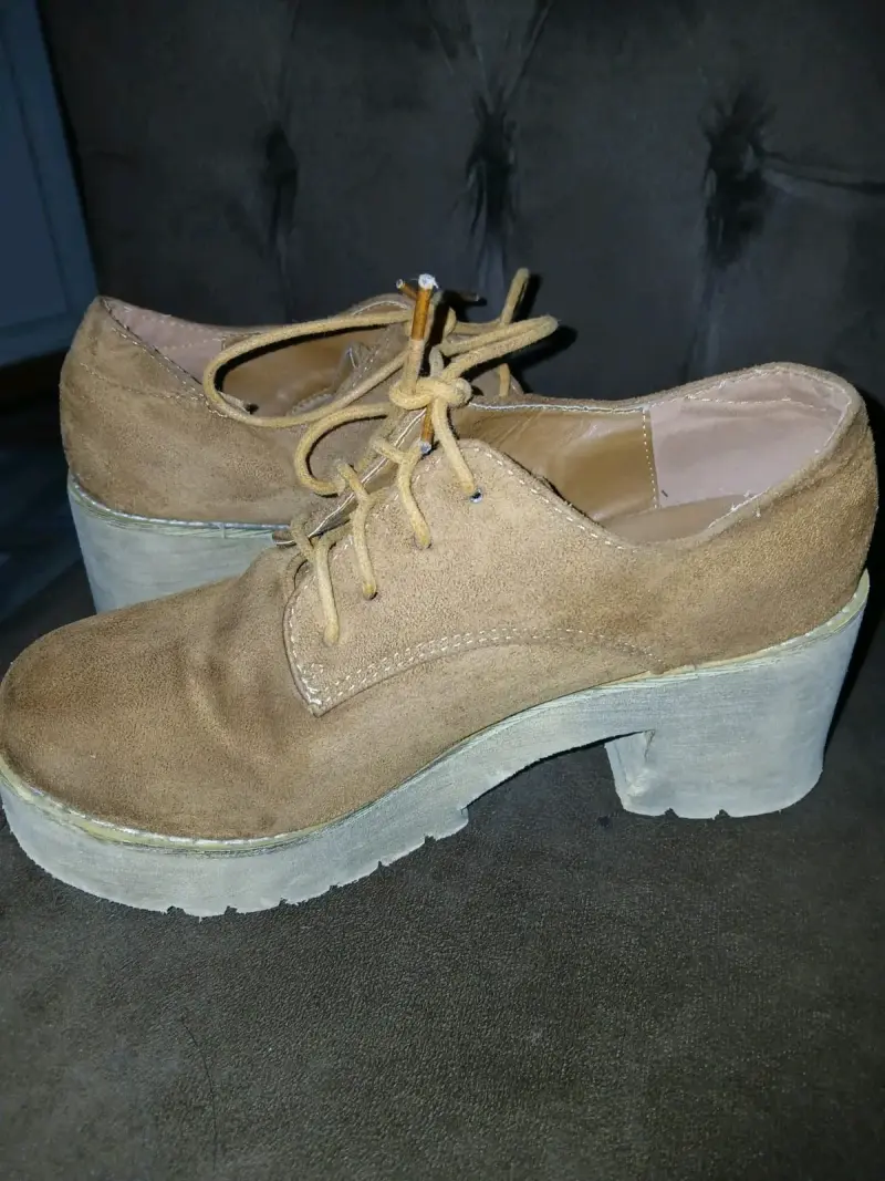 Zapatos de plataforma marrones - 2