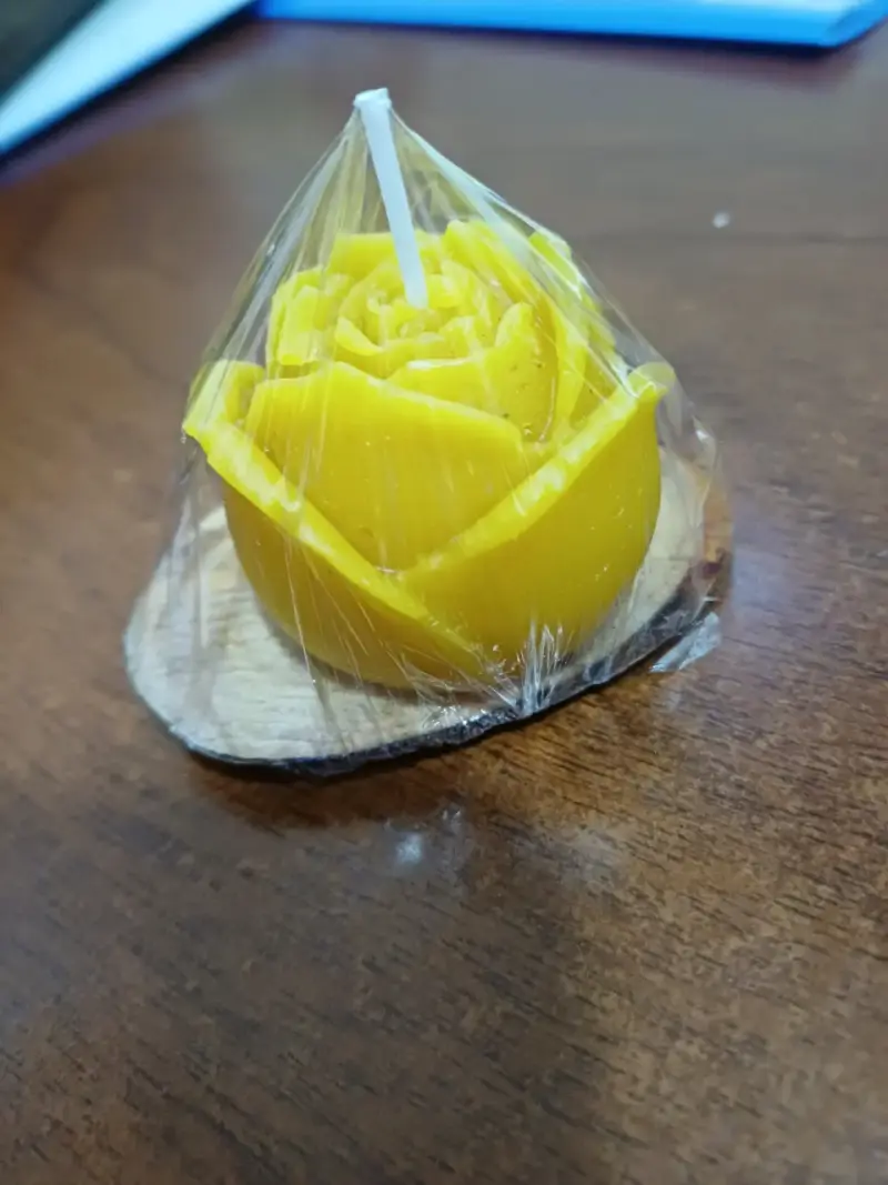 Vela de cera de abeja artesanal - 3