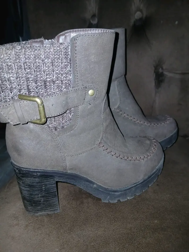 Botines de tacón marrones - 2