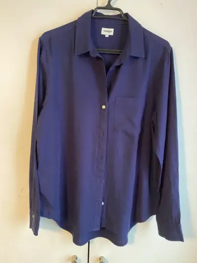 Camisa azul Wrangler - miniatura 1