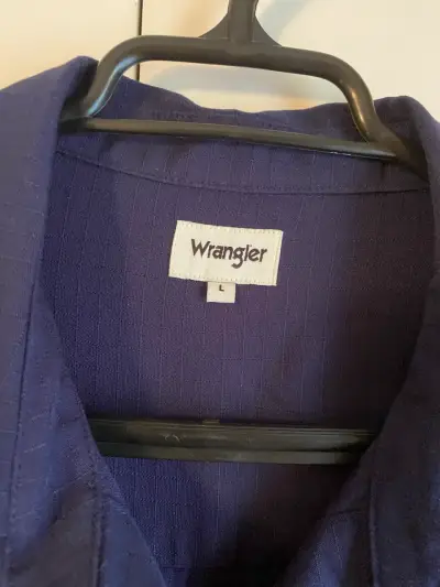 Camisa azul Wrangler - miniatura 3