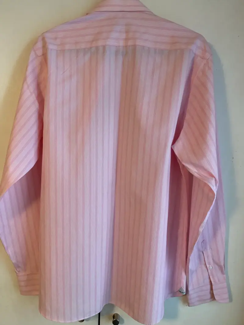 Camisa de vestir rosada a rayas RKF - 2