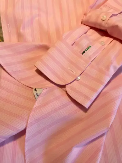 Camisa de vestir rosada a rayas RKF - miniatura 5