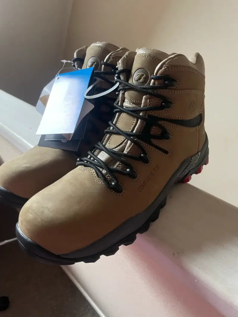 Botas de seguridad marrones talla 42 - 2