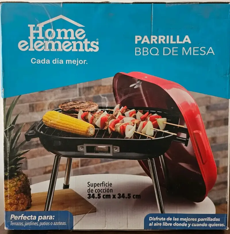 Parrilla BBQ de mesa Home Elements - 2