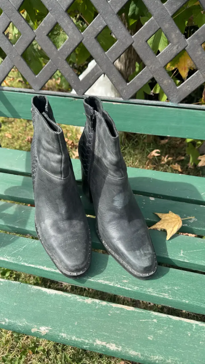Botines negros de cuero - 2