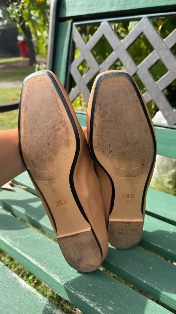 Zapatos planos beige Zara - 4
