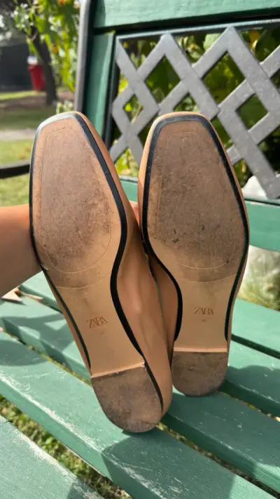 Zapatos planos beige Zara - miniatura 4