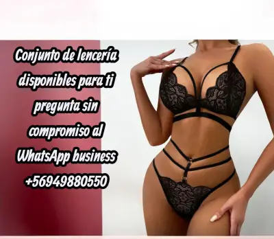 Conjunto de lencería encaje negro talla M-L - miniatura 3