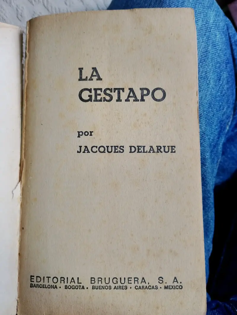 Libro 'La Gestapo', edición antigua - 2