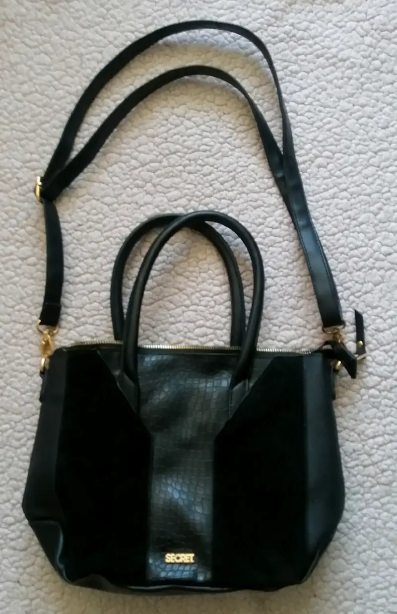 Cartera negra Secret elegante - 1