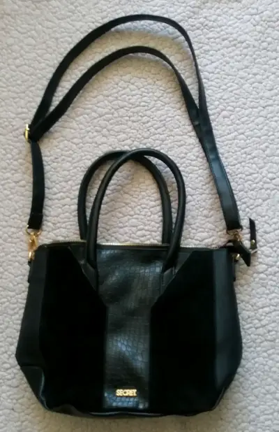 Cartera negra Secret elegante - miniatura 1