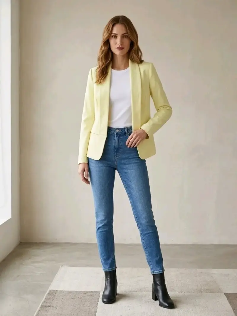 Blazer amarillo claro - 2