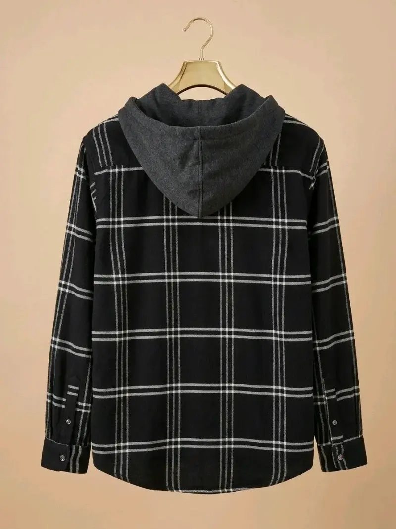 Chaqueta negra con capucha - 2