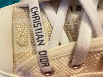 Zapatillas Christian Dior doradas - miniatura 1
