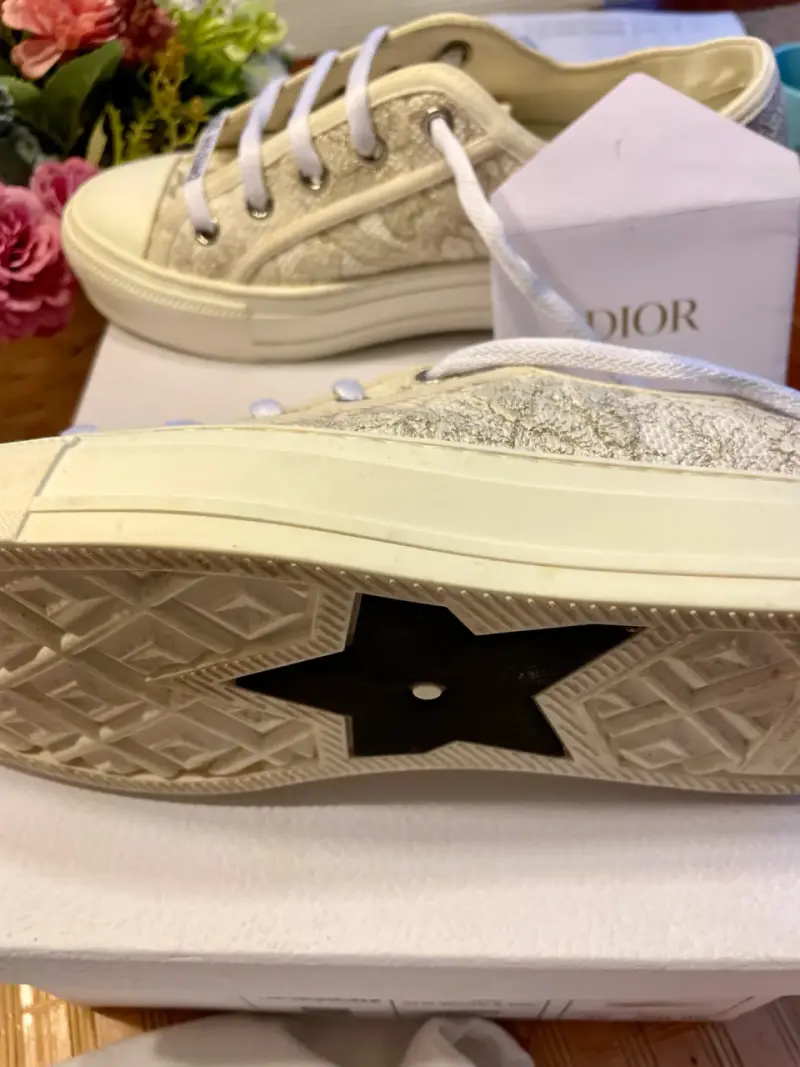 Zapatillas Christian Dior doradas - 6