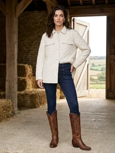 Chaqueta acolchada beige - miniatura 2