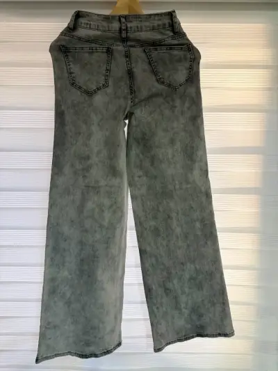 Pantalón jeans gris talla 36 - miniatura 2