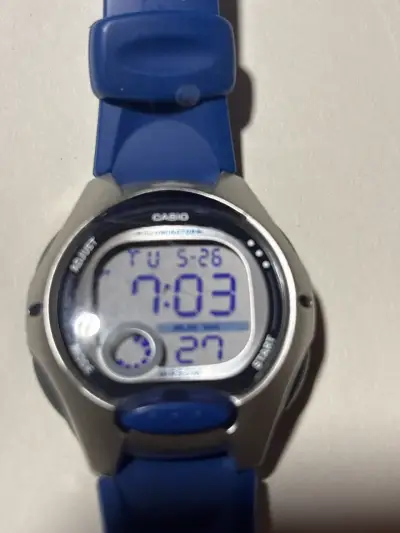 Reloj digital deportivo azul - miniatura 2