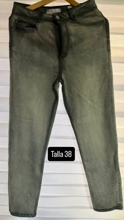 Jeans verde talle 38 - miniatura 1