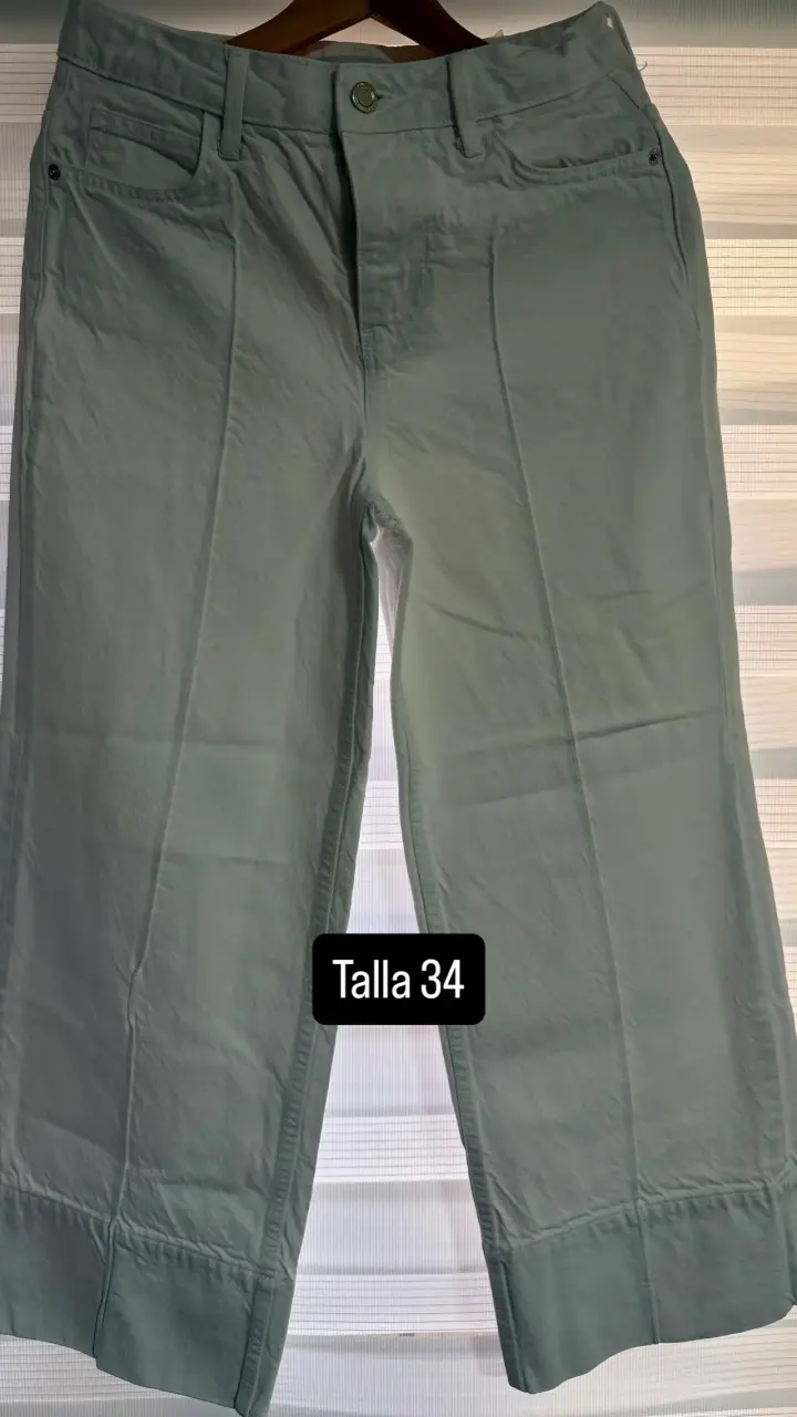 Pantalones verdes talla 34 - 1
