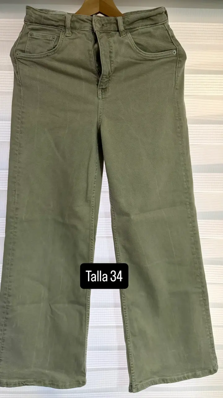 Pantalones verdes talla 34 - 1