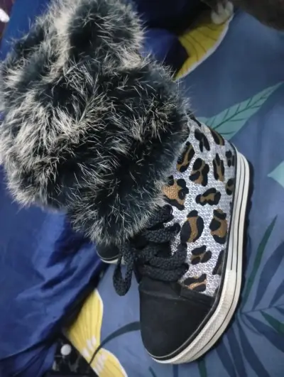 Zapatillas de invierno con  animal print chiporro - miniatura 1