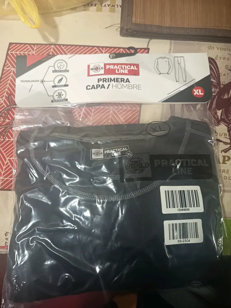 Primera Capa Hombre XL Negra