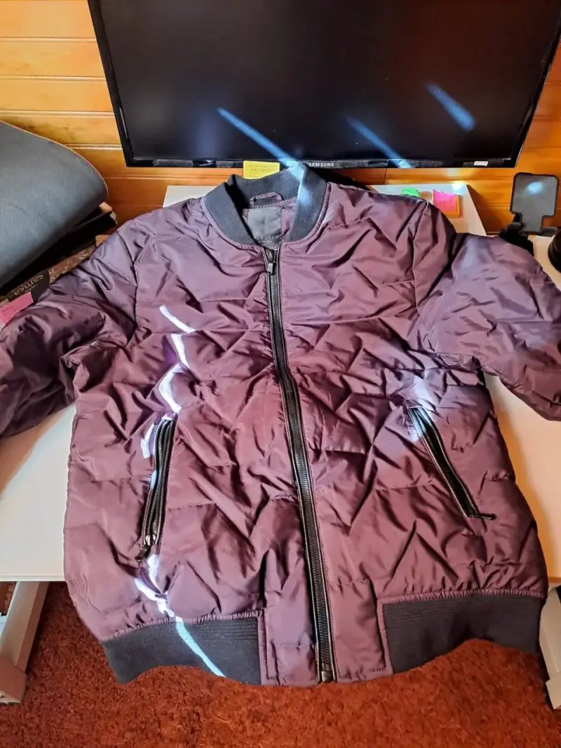 Chaqueta bomber acolchada pluma - 1