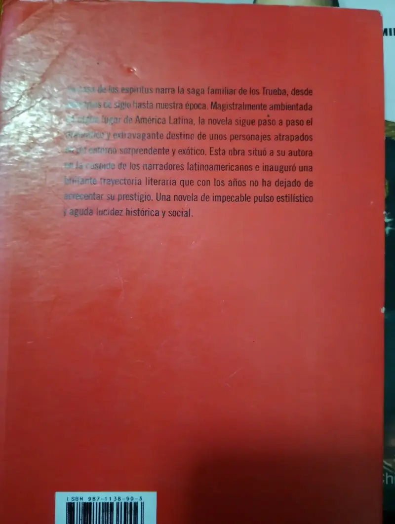Libro 'La Casa de los Espíritus' - 2