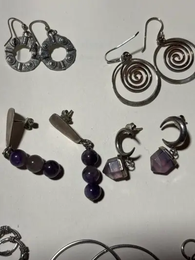 Aros variados en plata - miniatura 3