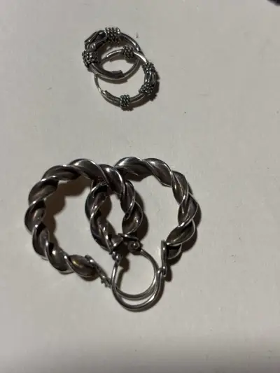 Aros variados en plata - miniatura 4