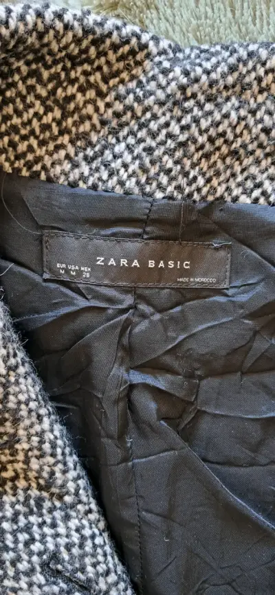 Abrigo Zara gris jaspeado - miniatura 2