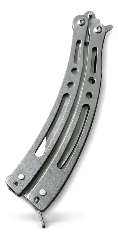 Cuchillo navaja mariposa de acero inoxidable - miniatura 2