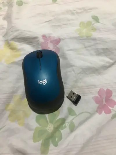 Mouse inalámbrico Logitech azul - miniatura 1
