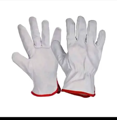 Guantes de Cabretilla de trabajo blancos - miniatura 1