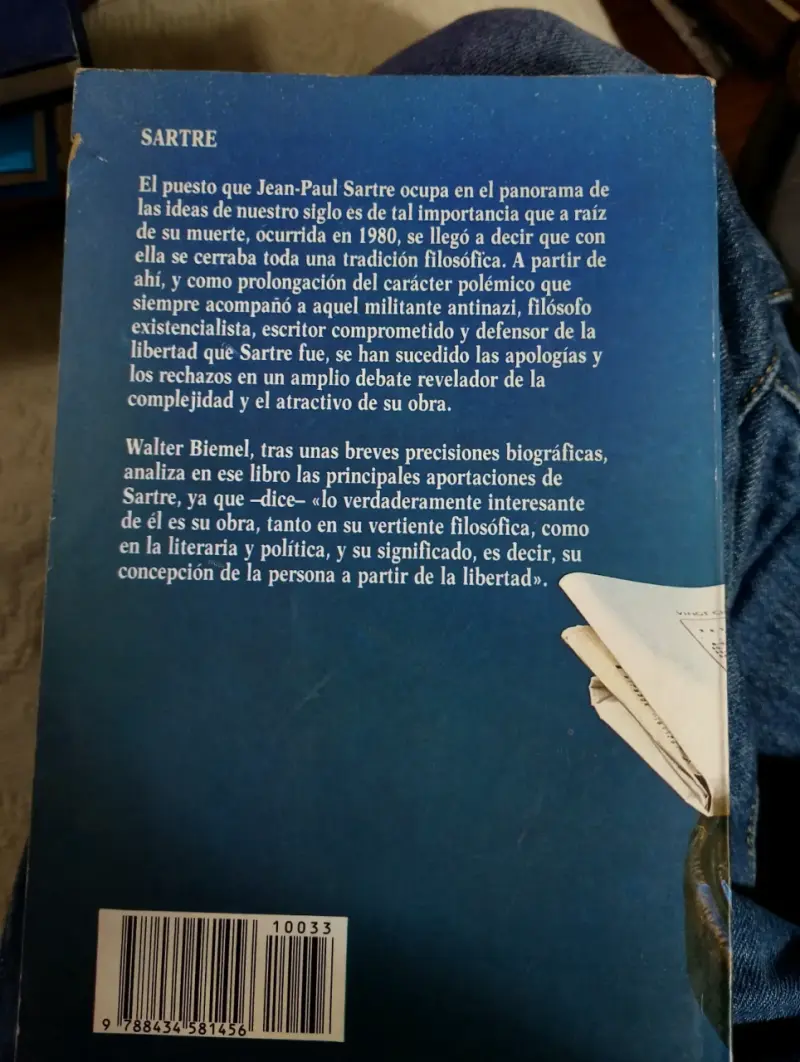Libro Sartre por Walter Biemel - 2
