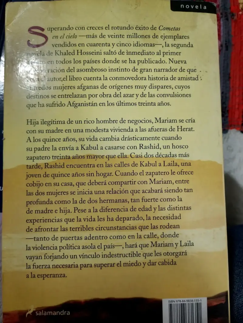 Libro 'Mil soles espléndidos' edición 12a - 2