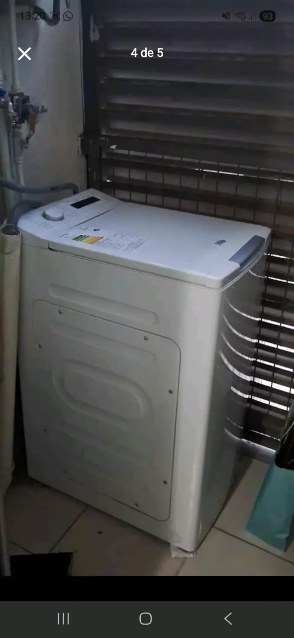 Lavadora automática blanca - 1