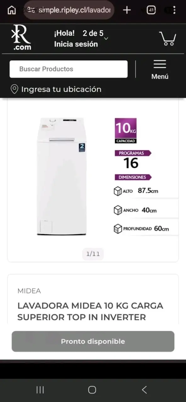 Lavadora automática blanca - 3