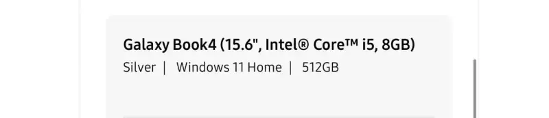 Notebook Samsung Intel Core i5 - 3