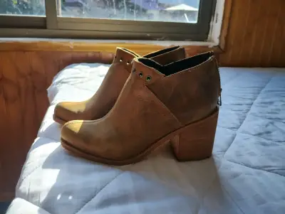 Botines de cuero marrón - miniatura 3