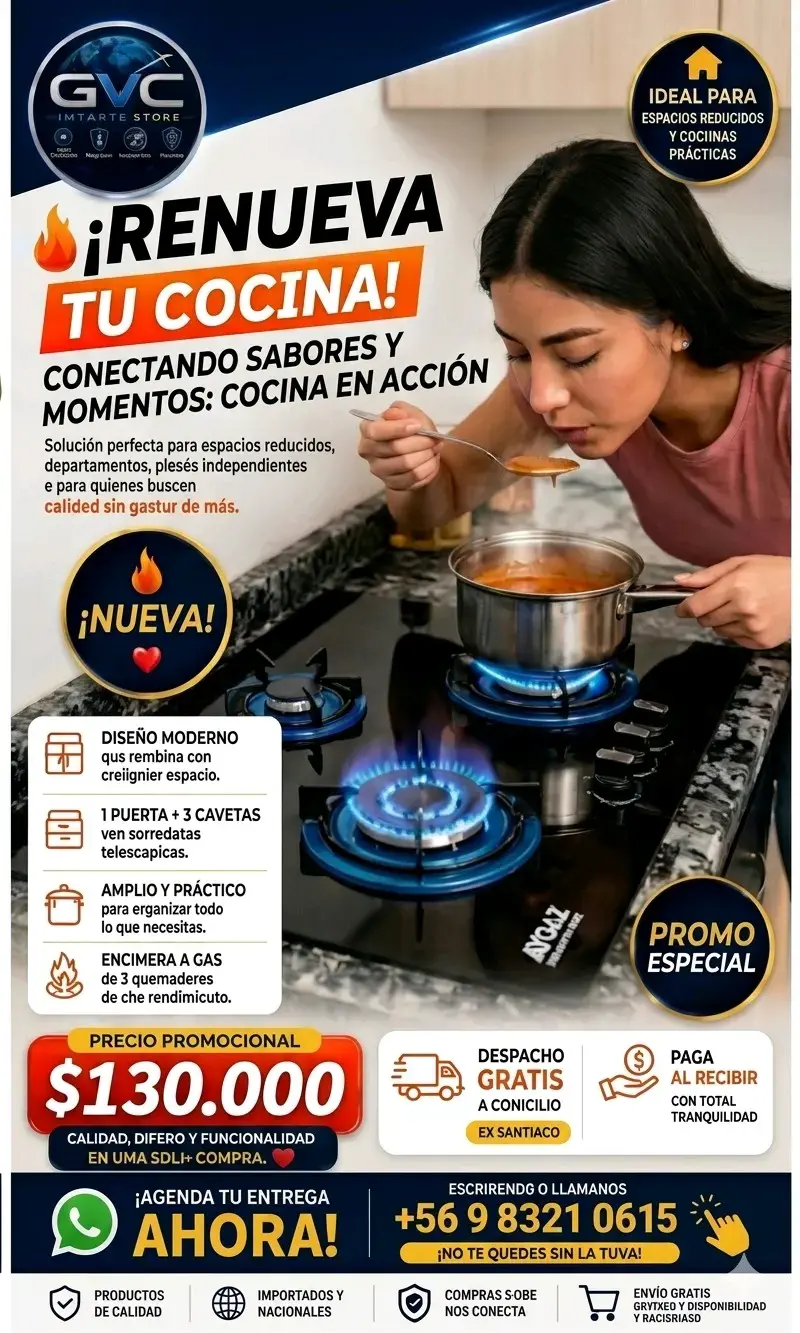 Mueble de Cocina con Encimera 3 quemadores - 2