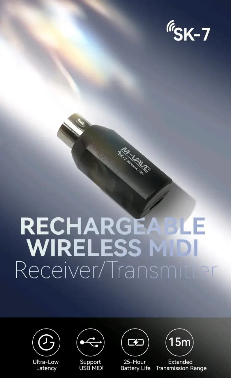 MIDI inalámbrico Transmisor/Receptor Mvave - 3