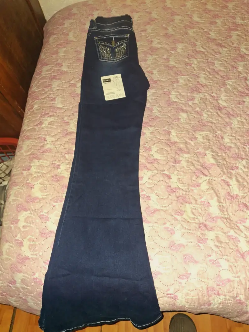 Jeans bootcut azul oscuro - 1