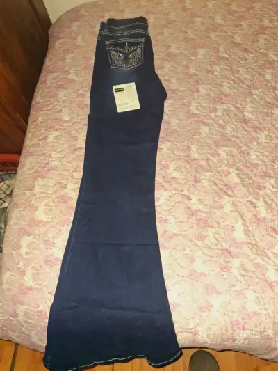 Jeans bootcut azul oscuro - miniatura 1
