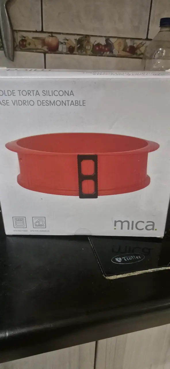 Molde de torta silicona rojo - 1